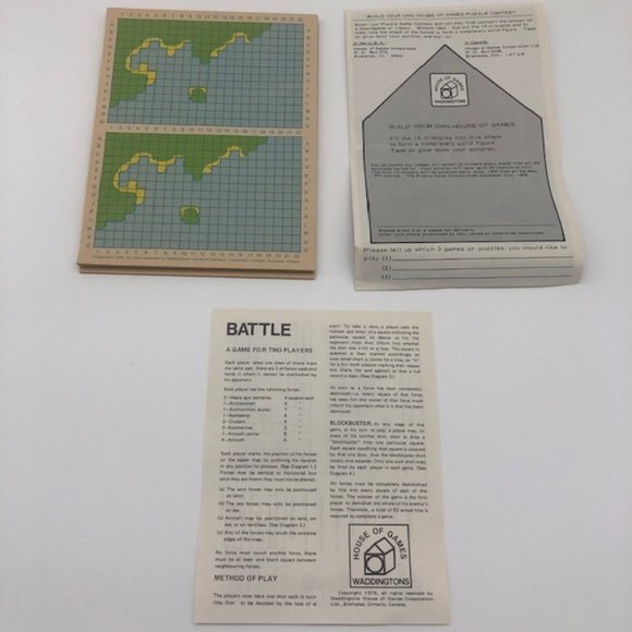 Vintage 1976 Waddington's Battle (House of Games) - Picture 2 of 3